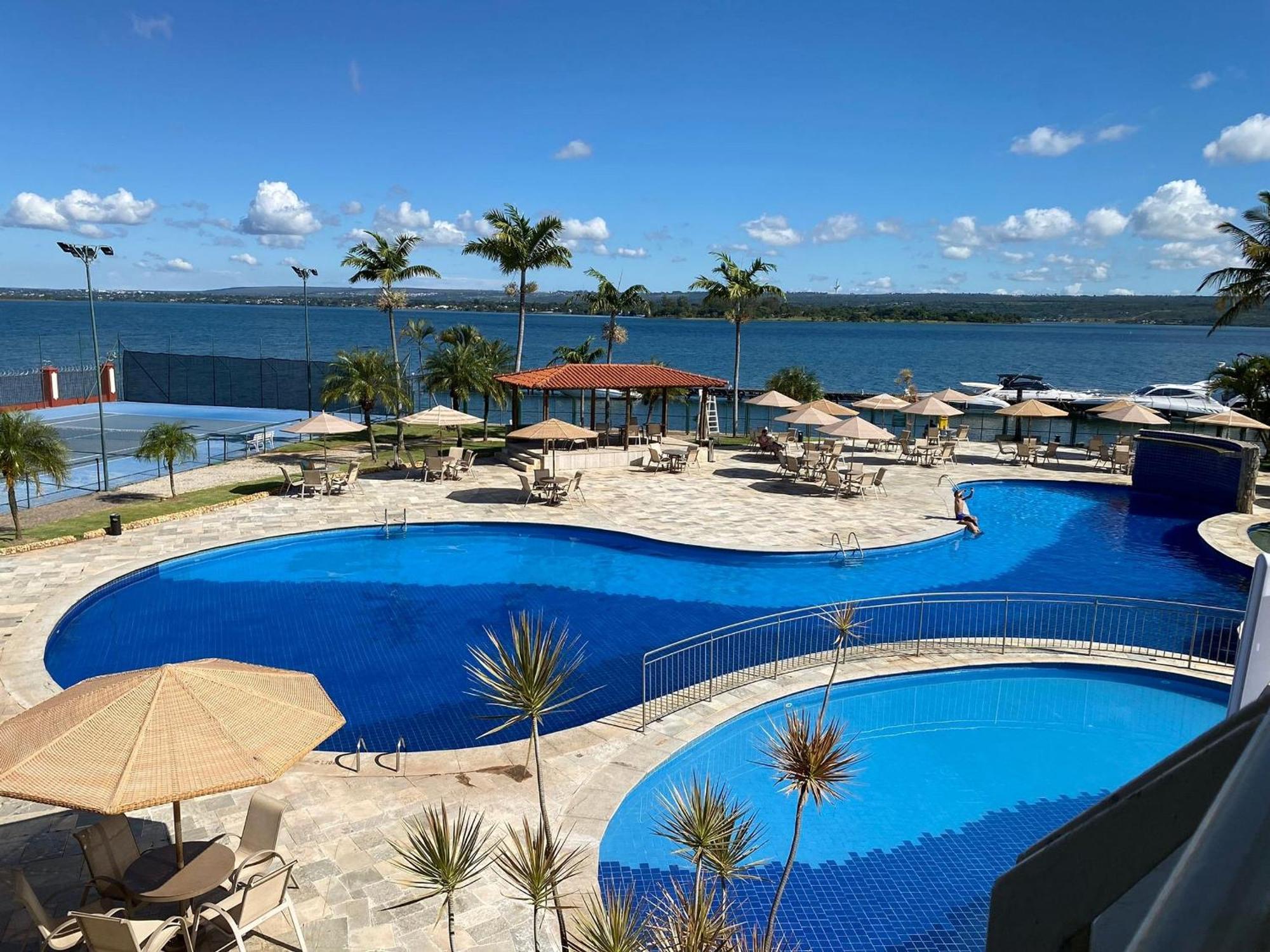 Flat 430 Lindo Com Vista Para O Lago Brezilya Dış mekan fotoğraf