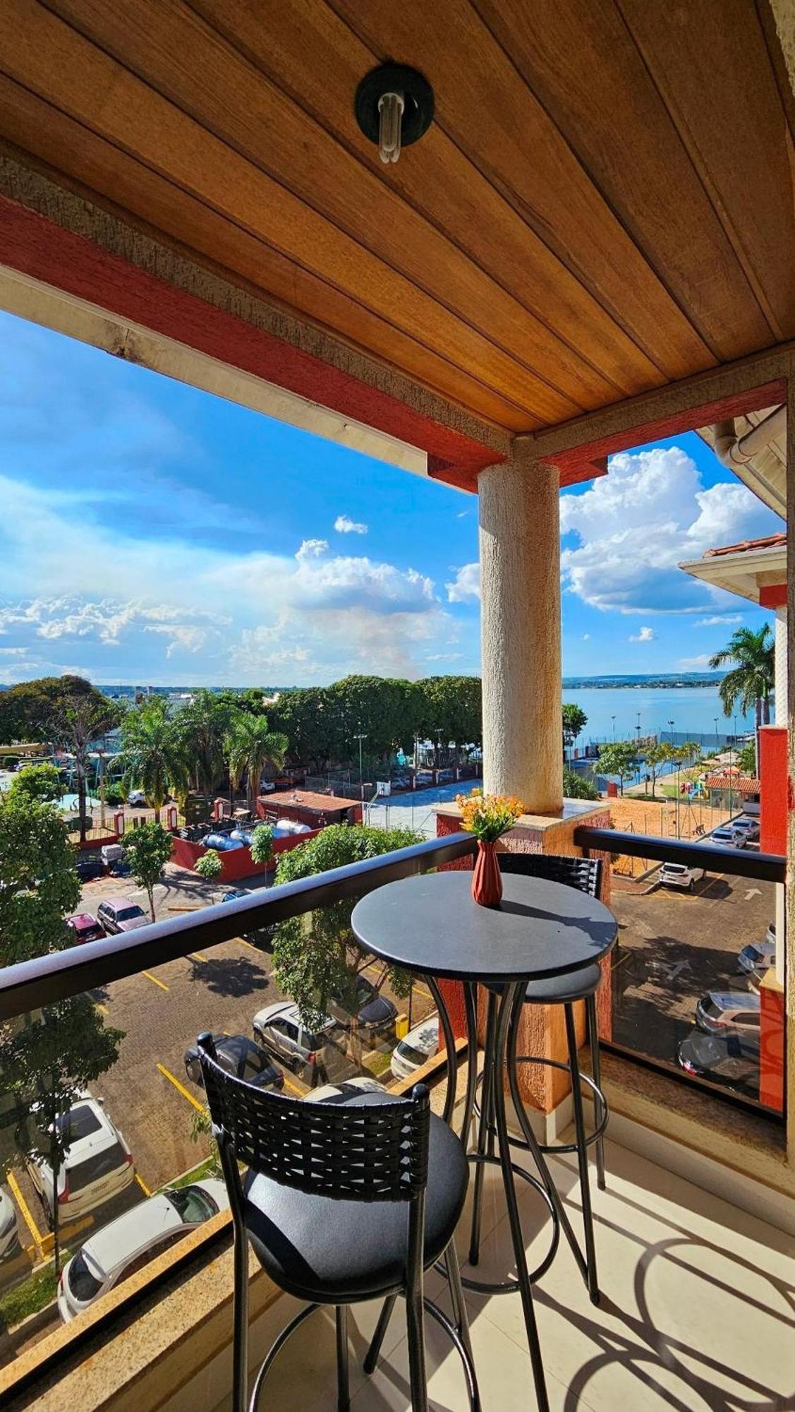 Flat 430 Lindo Com Vista Para O Lago Brezilya Dış mekan fotoğraf